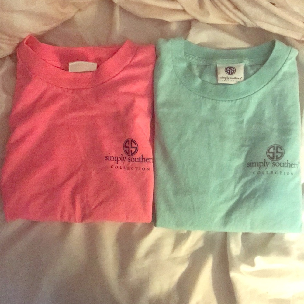 Two small simply southern t shirts